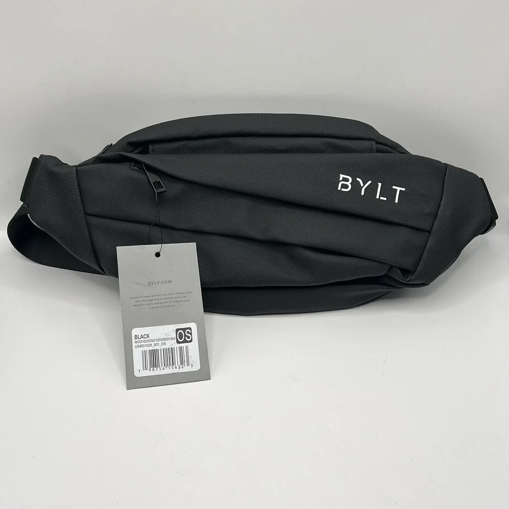 BYLT Water Resistant Crossbody Bag One Size Black Outdoor Gorpcore Travel Casual